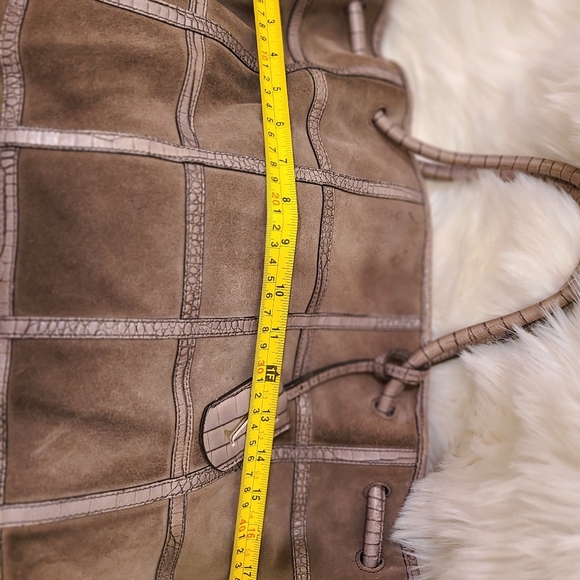 FURLA Suède and leather bag - Picture 12 of 13